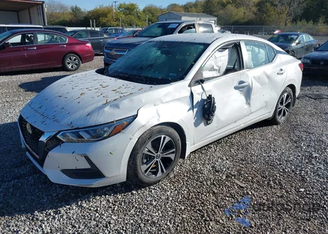 2021 Nissan Sentra Sv Xtronic Cvt z USA, uszkodzony, nr VIN 3N1AB8CV2MY205306